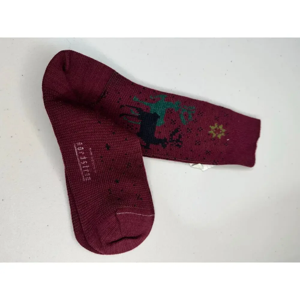 VTG Lyre Bird Pure Australian Fair Isle Wool Socks Fits 7.5-11.5 Nordstrom Excl.